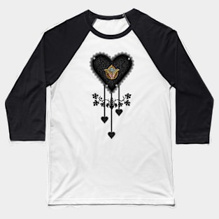 The elegant dark heart Baseball T-Shirt